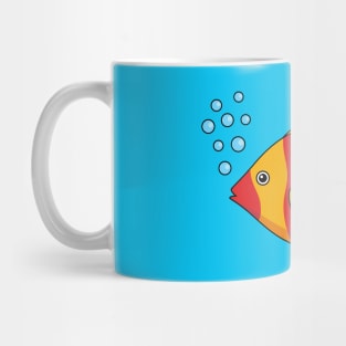 Red Orange Tropical Fish Mug